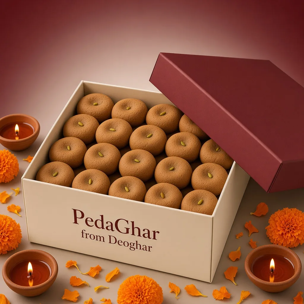 Diwali peda gift box from Deoghar